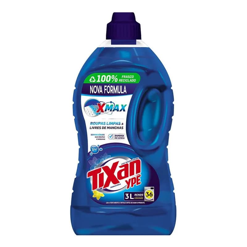 Lava Roupas Líquido Primavera 3 Litros Tixan Ypê
