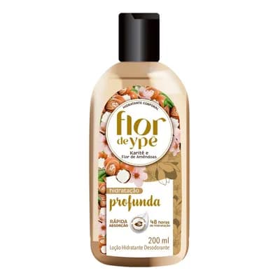 Hidratante Corporal Flor de Ypê Karité e Flor de Amênd. 200ml Fragrância Rosas