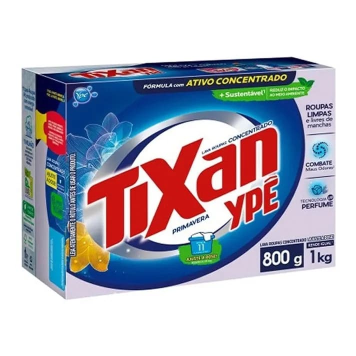 Atacado C/6 Sabão Em Pó Primavera Tixan Ypê 800g